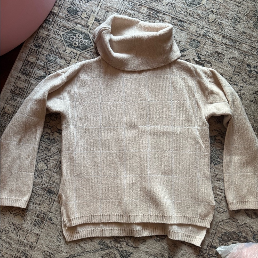 Cozy Cream Turtleneck Sweater